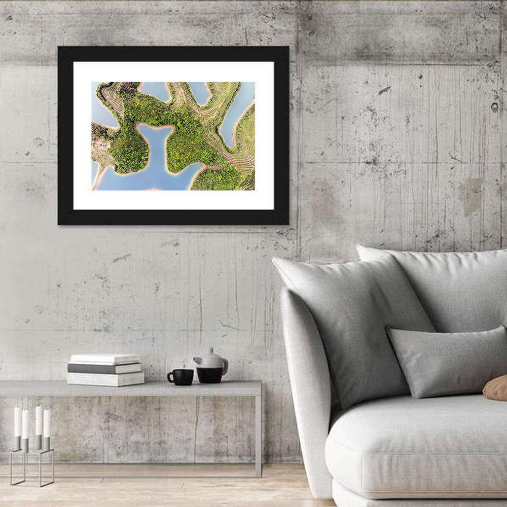 Thousand Island Lake Aerial View Wall Art