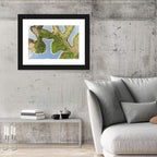Thousand Island Lake Aerial View Wall Art