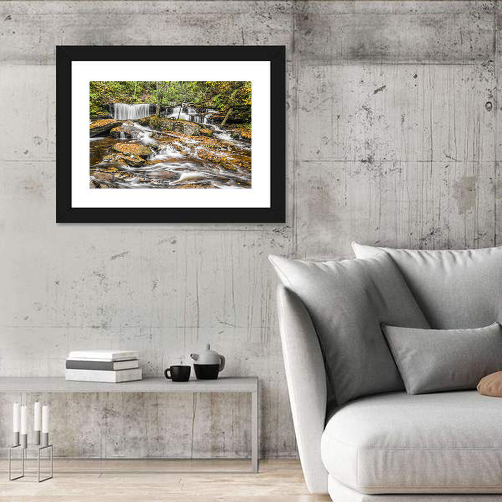 Delaware Falls Wall Art in a room, landscape