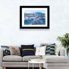Snowy Valley with Parallel Tracks Wall Art