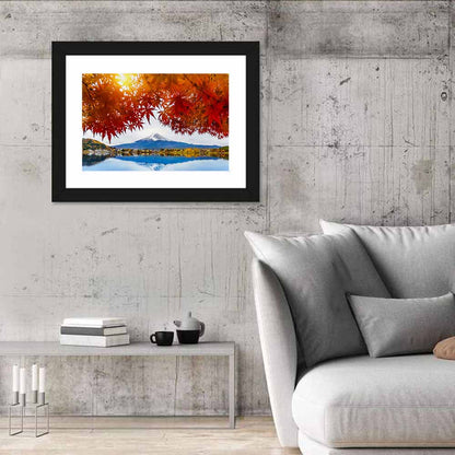 Mount Fuji Over Lake Kawaguchiko Wall Art