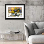Sunlit Winter River Wall Art