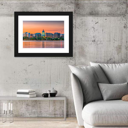Madison State Capitol Skyline Wall Art
