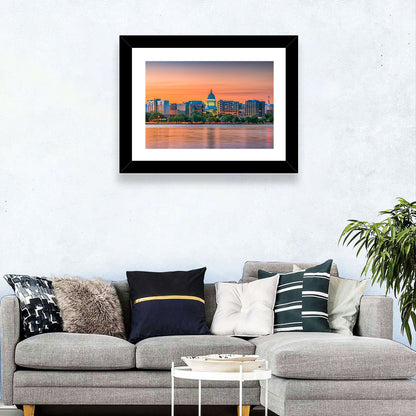 Madison State Capitol Skyline Wall Art