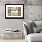 Failure Is Part of Success Rustic Typography Wall Art