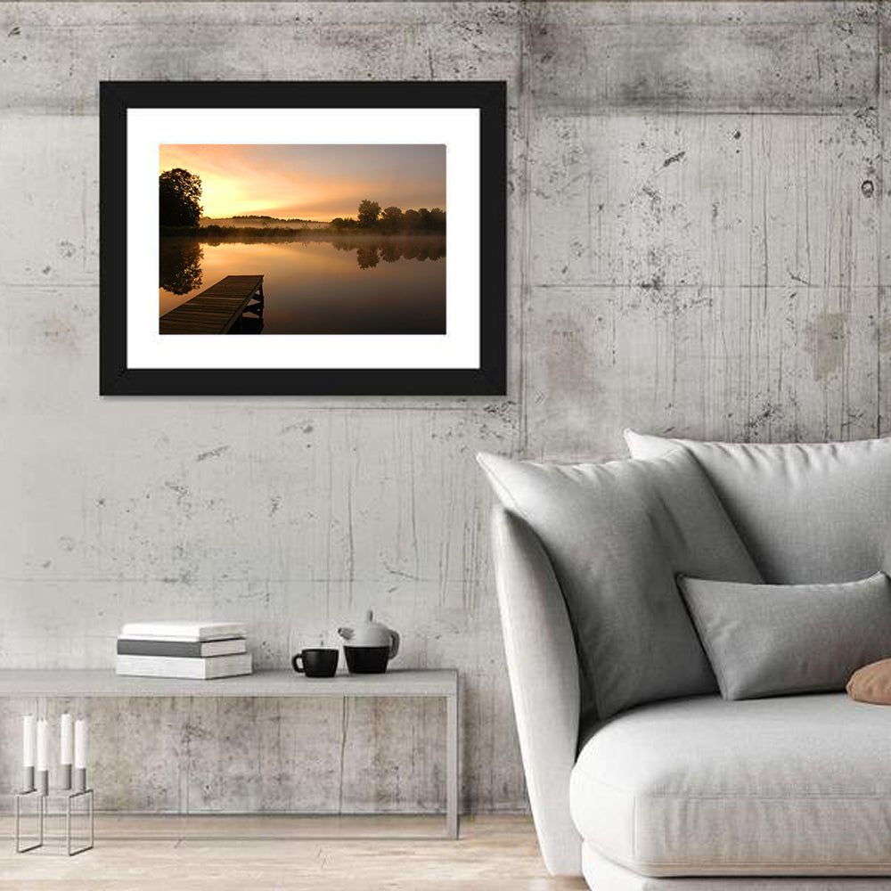 Golden Morning Pier Wall Art