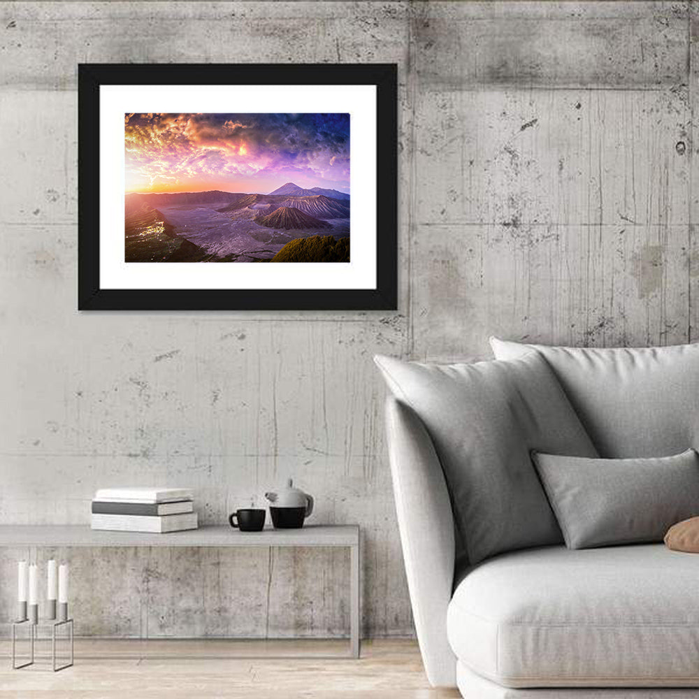 Mount Bromo Sunset View Wall Art