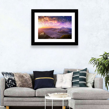 Mount Bromo Sunset View Wall Art