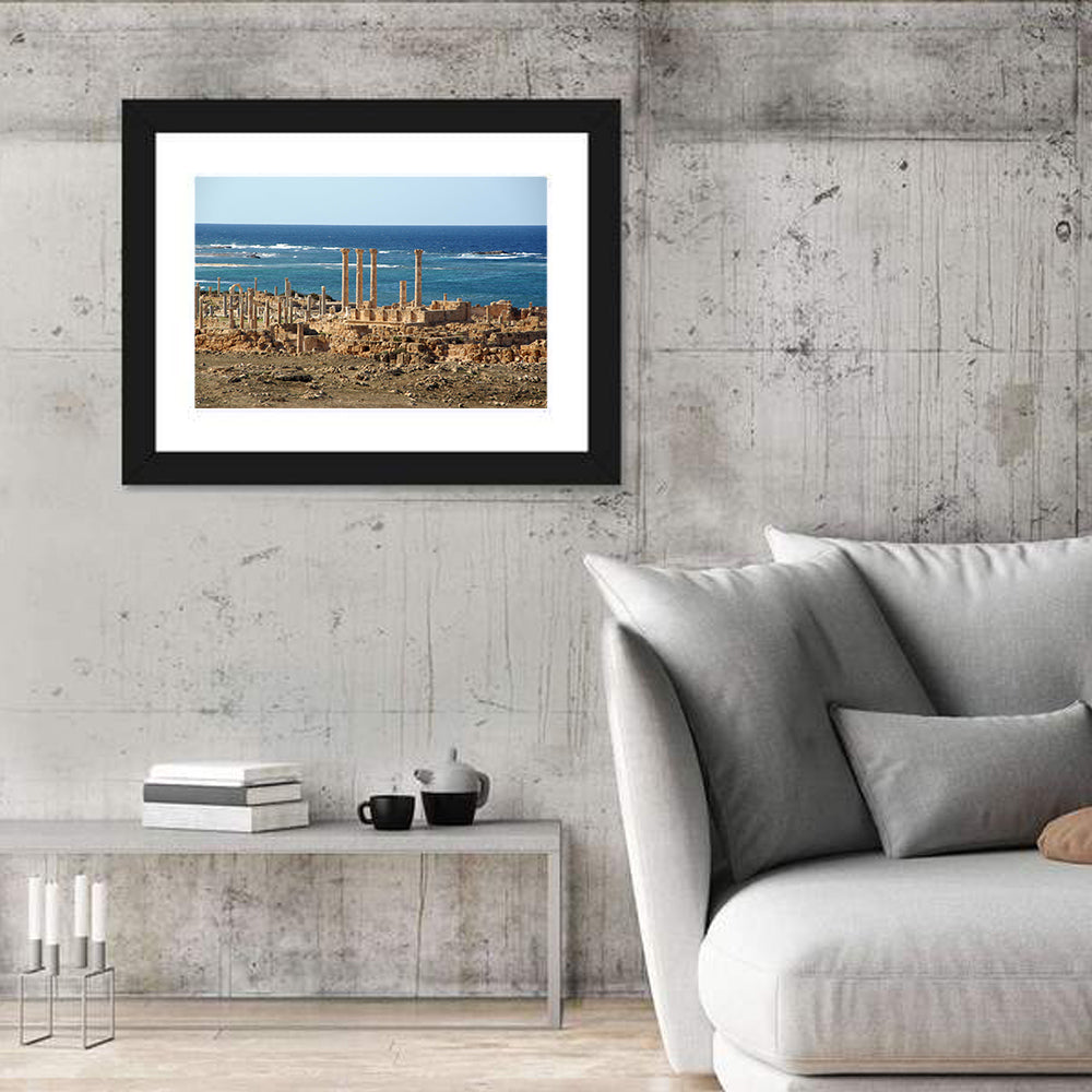 Leptis Magna Coastal Ruins Wall Art