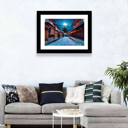 Moonlit Sannen Zaka Kyoto Wall Art