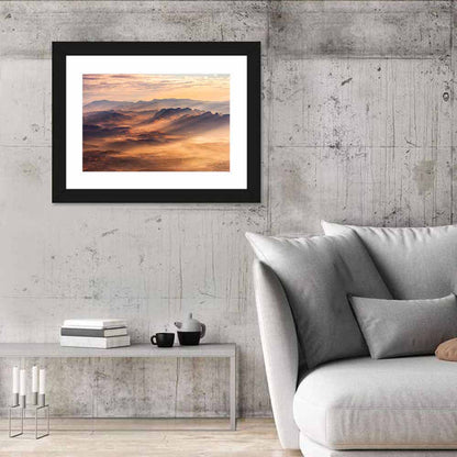 Misty Chiangdao Mountain at Golden Hour Wall Art