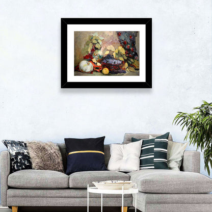 Grapes and Melon Still Life Wall Art