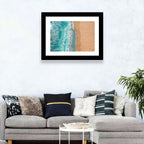 Turquoise Coastline Aerial Wall Art