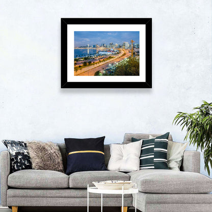 Luanda Bay Twilight Skyline Wall Art