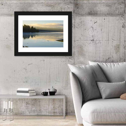 Misty Sunrise at Lake Almanor Wall Art