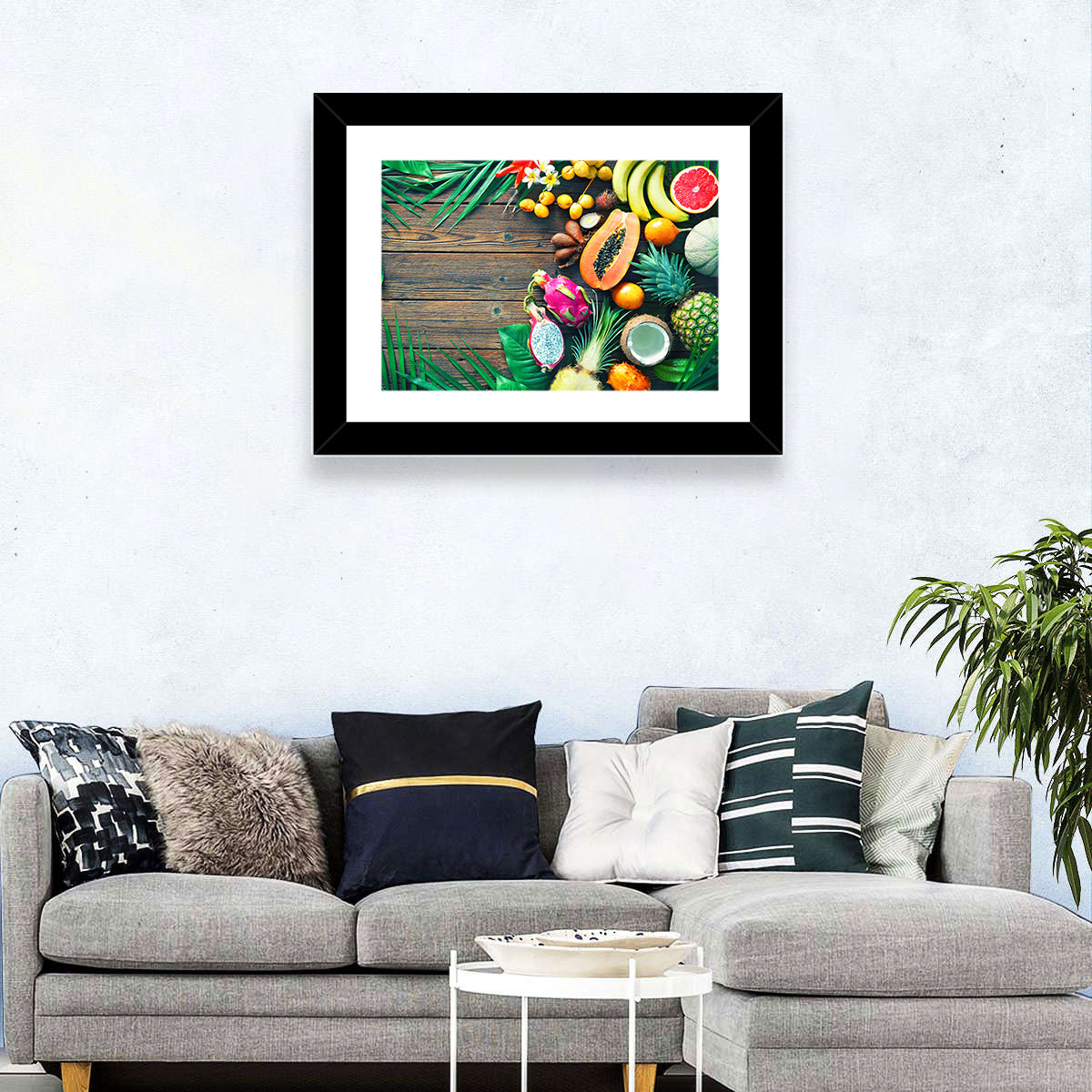 Tropical Fruit Still Life Wall Art