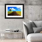 Plowed Field with Lone Tree Wall Art