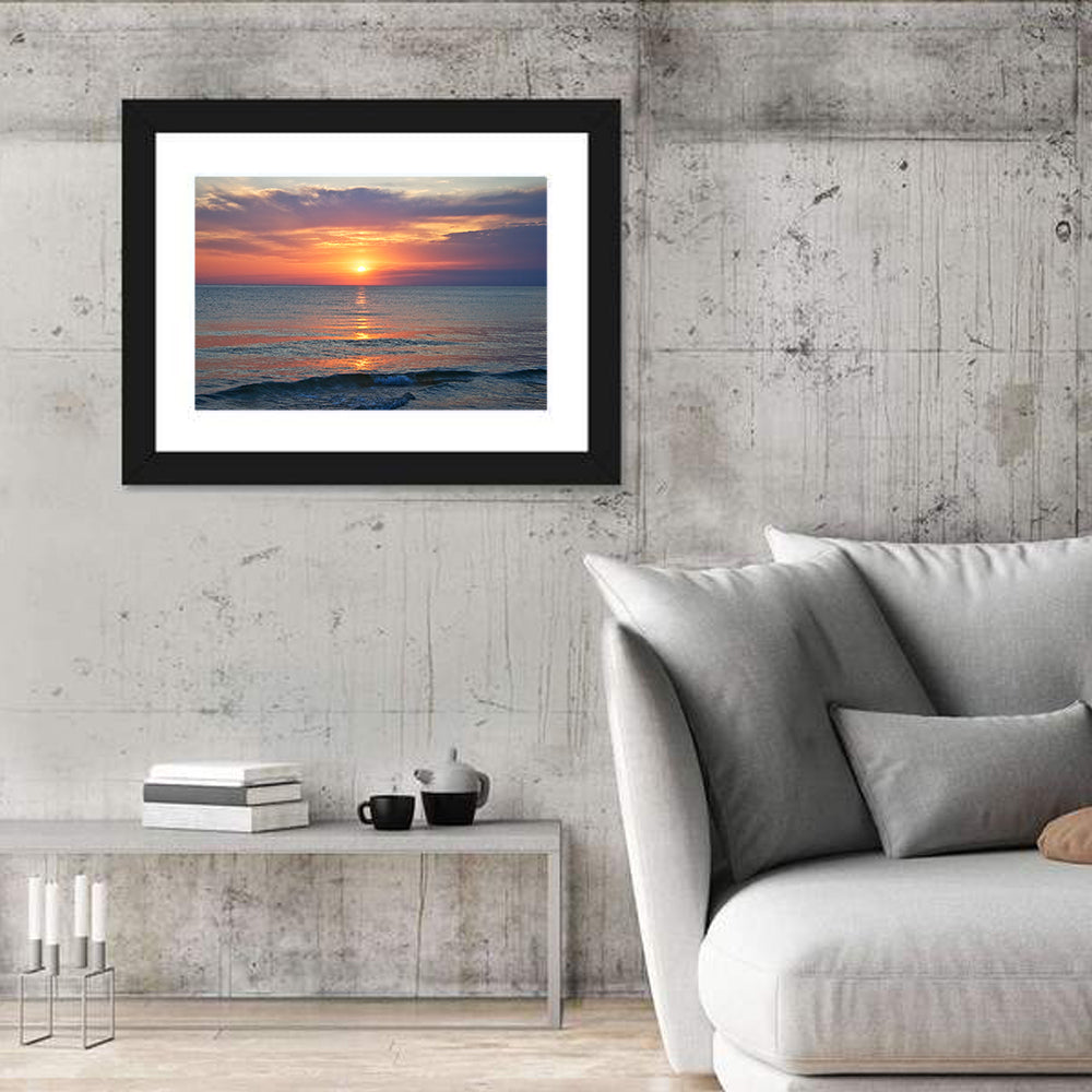 Lake Michigan Sunset Reflection Wall Art