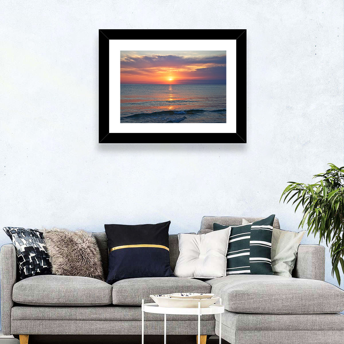 Lake Michigan Sunset Reflection Wall Art
