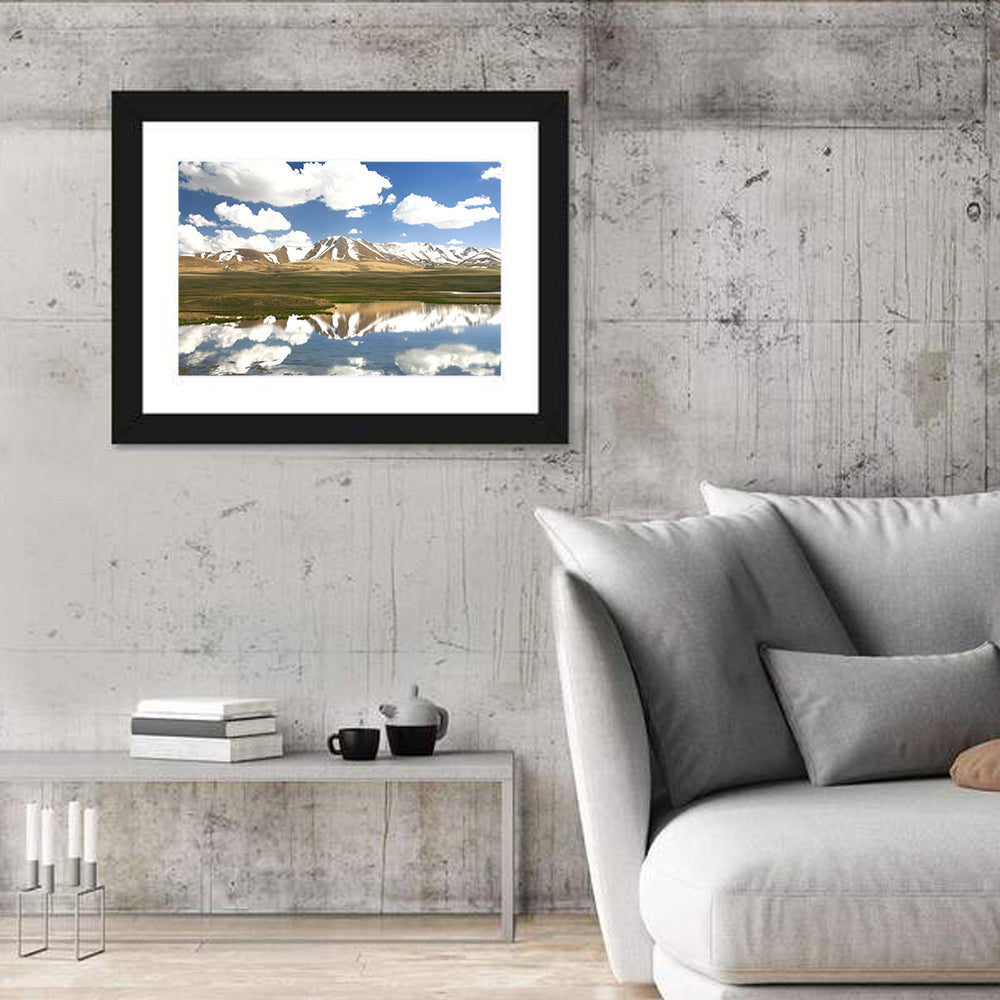 Song Kul Lake Reflection Wall Art
