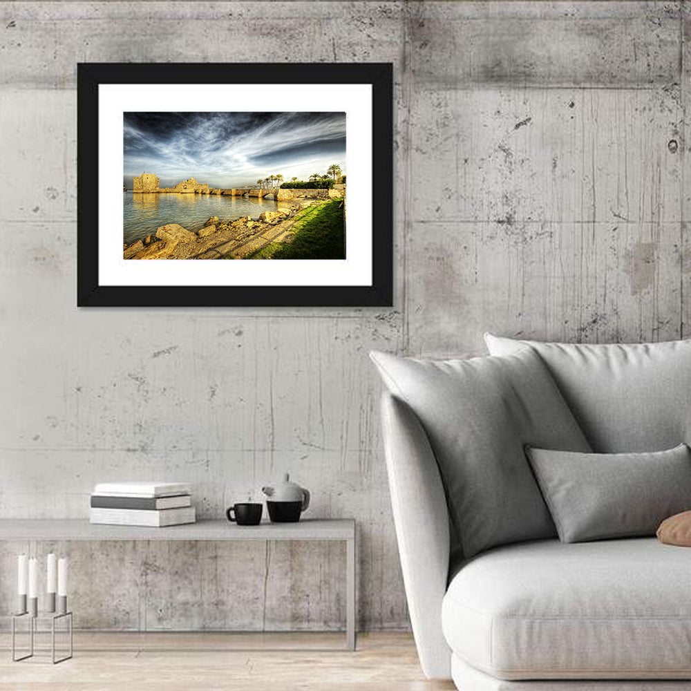 Sidon Sea Castle Wall Art