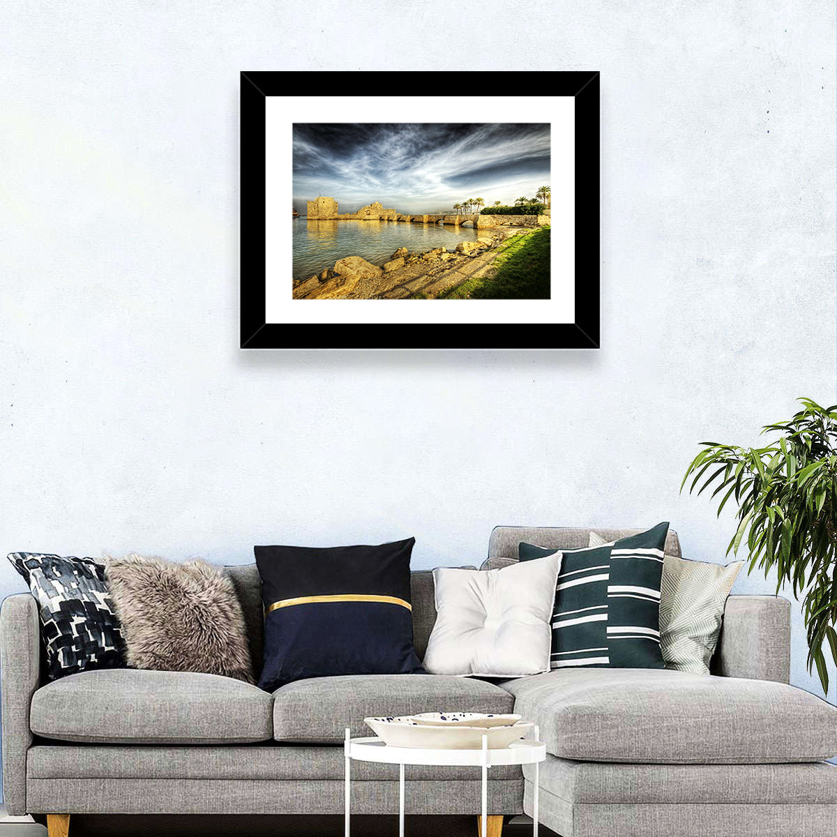 Sidon Sea Castle Wall Art
