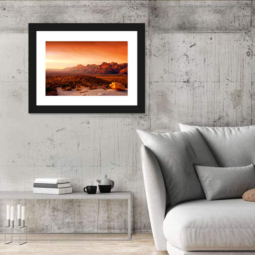 Red Rock Canyon Sunset Wall Art