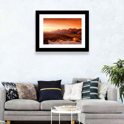 Red Rock Canyon Sunset Wall Art