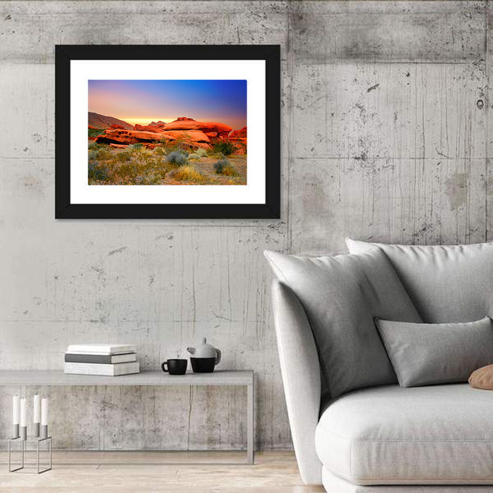 Red Rock Canyon Sunset Wall Art