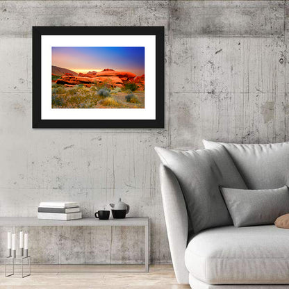 Red Rock Canyon Sunset Wall Art