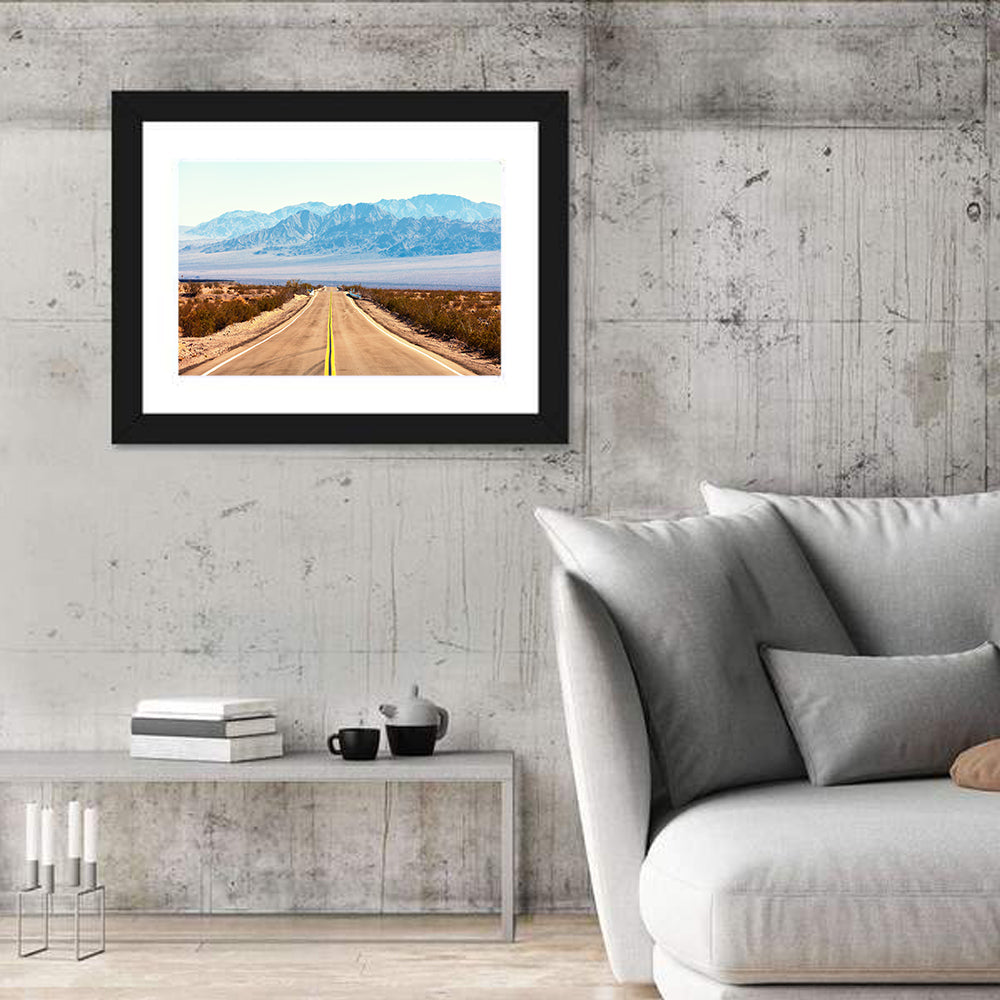 Mojave Desert Route 66 Wall Art in a room, landscape