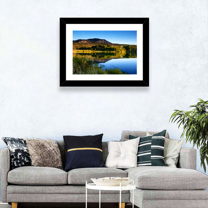 Golden Hour Mountain Lake Wall Art