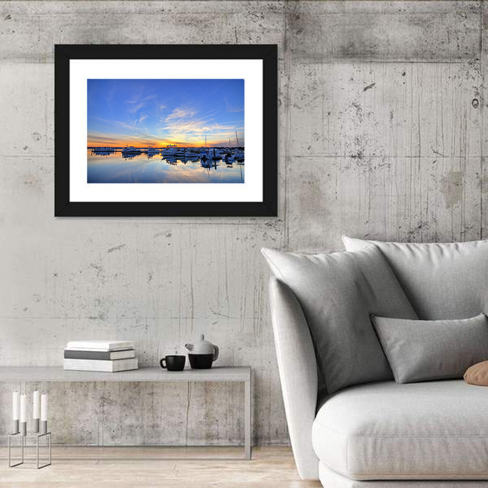 Marina at Golden Hour Wall Art