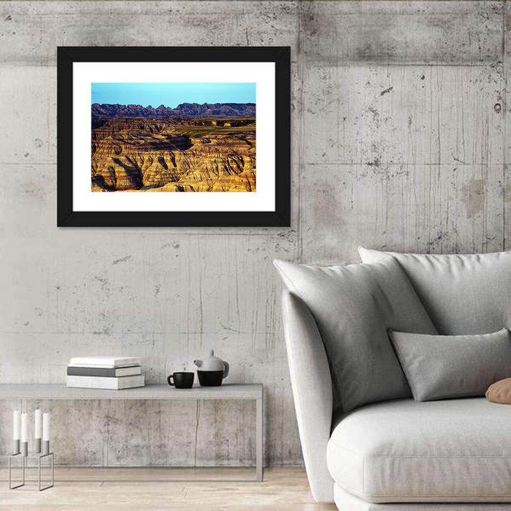 Badlands National Park Wall Art in a room, landscape