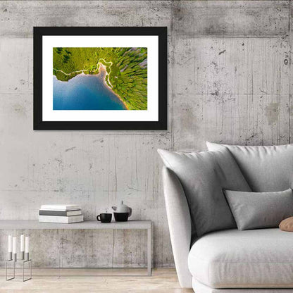 High Tatras Lake Aerial View Wall Art