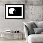 Witch and Moon Silhouette Wall Art