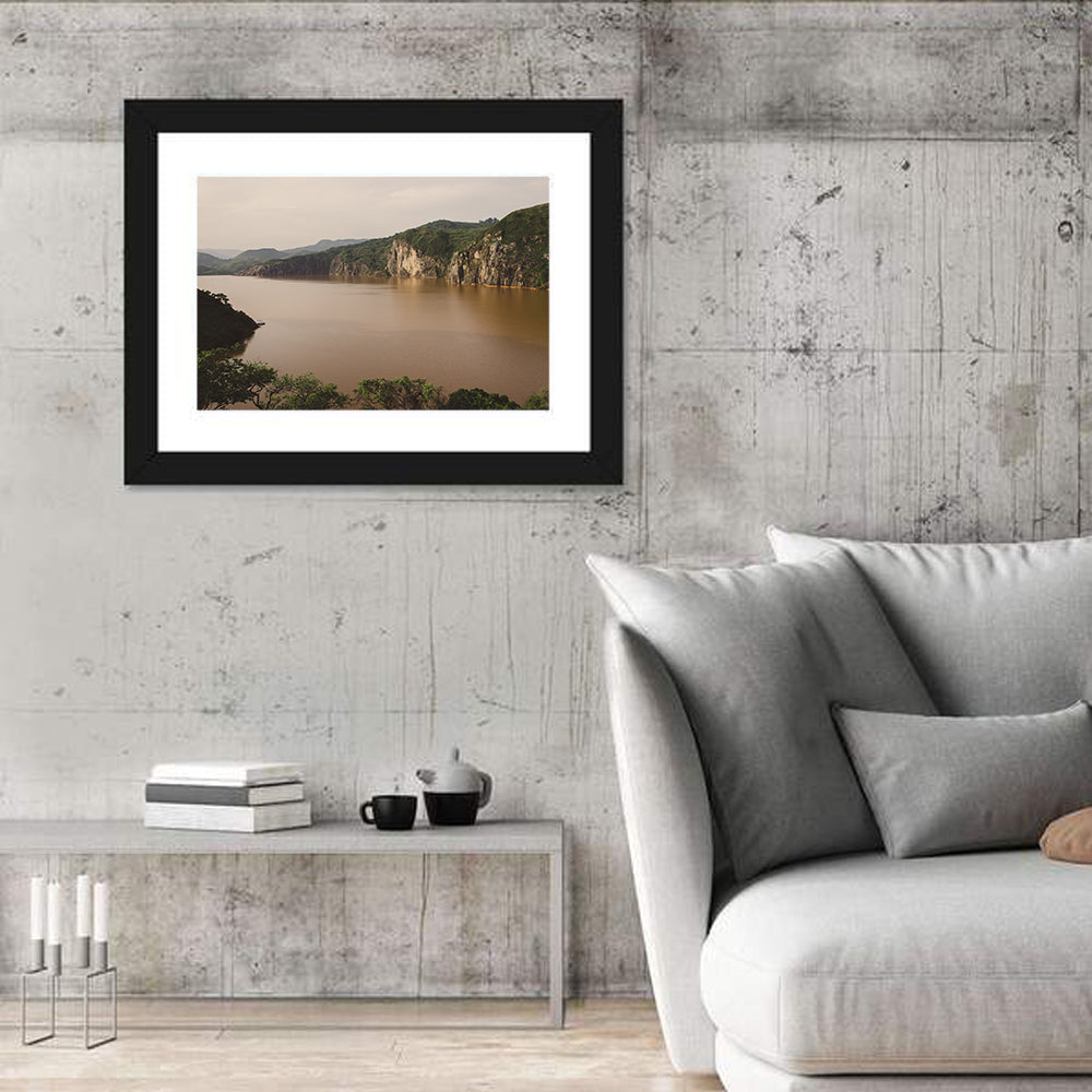 Lake Nyos Cliff View Wall Art