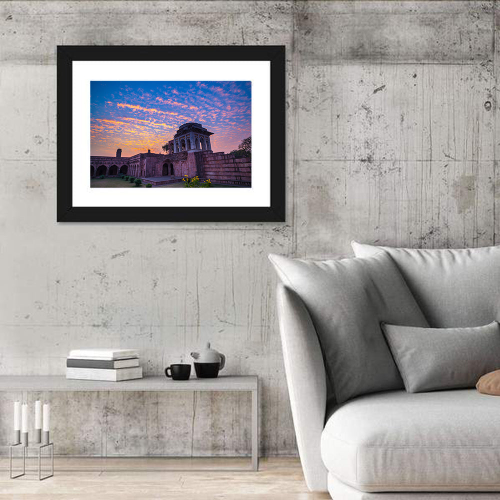 Ashrafi Mahal Sunset Wall Art in a room, landscape