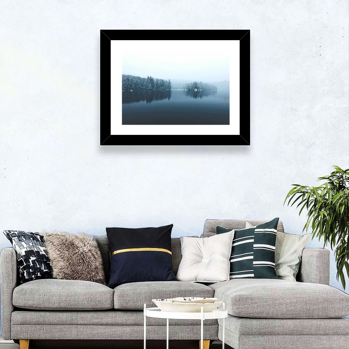 Burr Pond Winter Reflection Wall Art