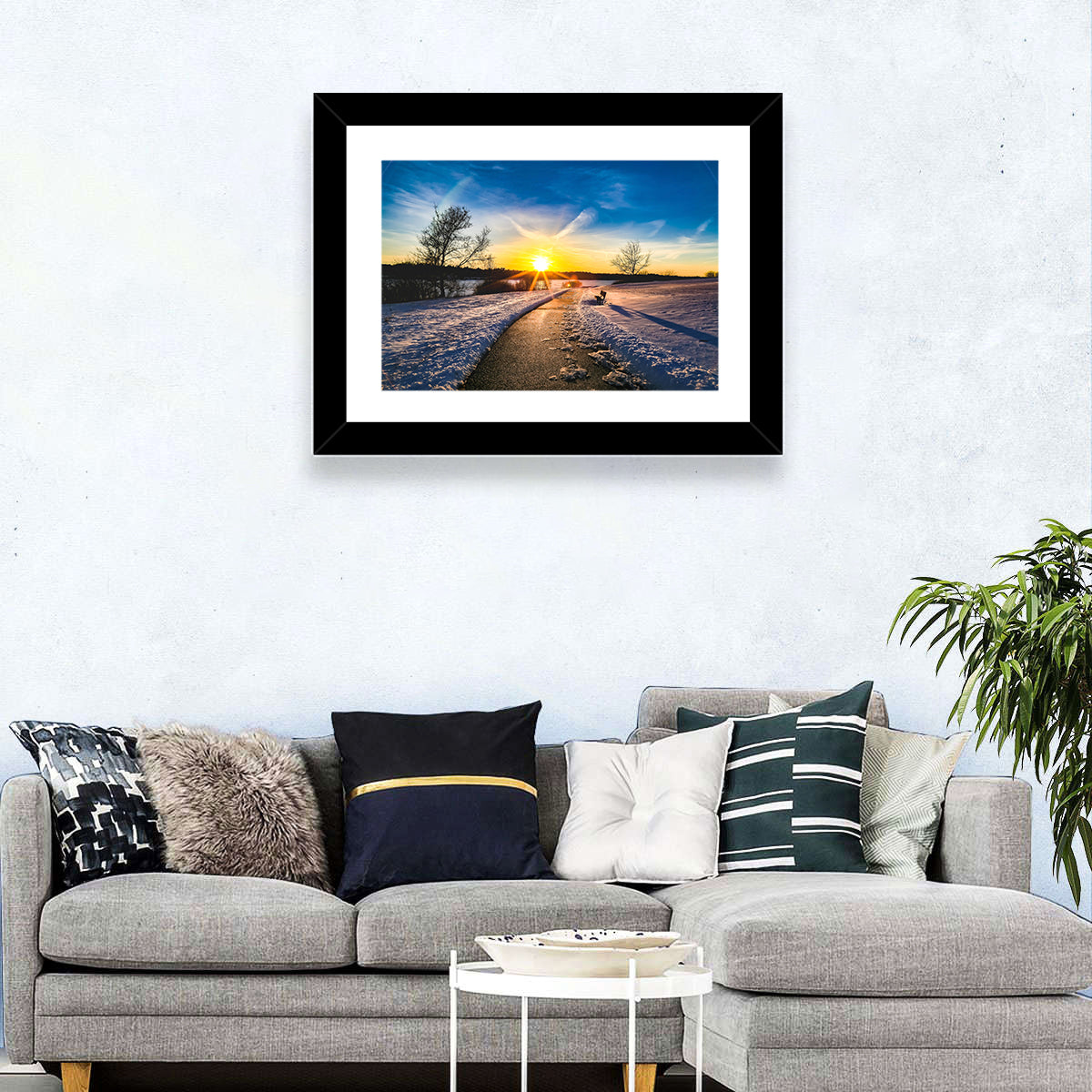Lake Zorinsky Winter Sunrise Wall Art
