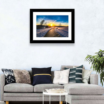 Lake Zorinsky Winter Sunrise Wall Art