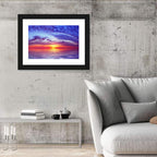 Bay Beach Sunset Wall Art