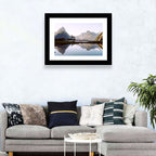 Mitre Peak Reflection at Milford Sound Wall Art