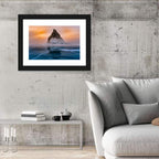 Frozen Lake Baikal at Dusk Wall Art