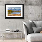 Autumn Mountain Lake Reflection Wall Art