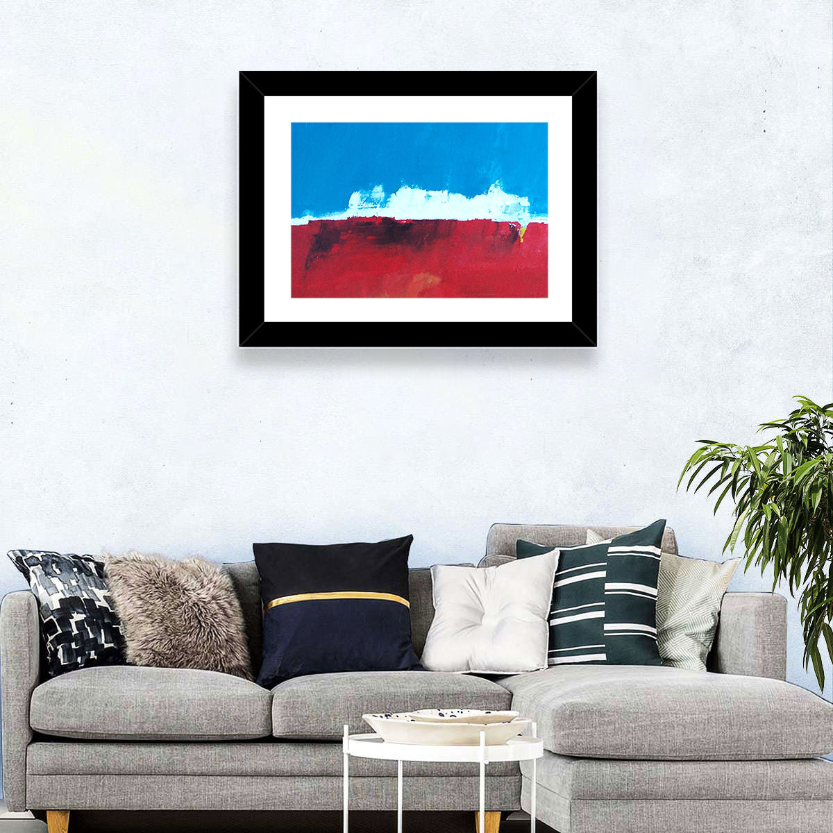 Ocean Horizon Abstract Wall Art