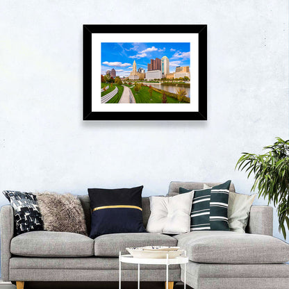 Columbus Skyline Wall Art