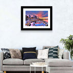 Seattle Skyline at Sunset Wall Art