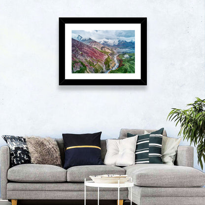 Mount Lenin Glacial Valley Wall Art