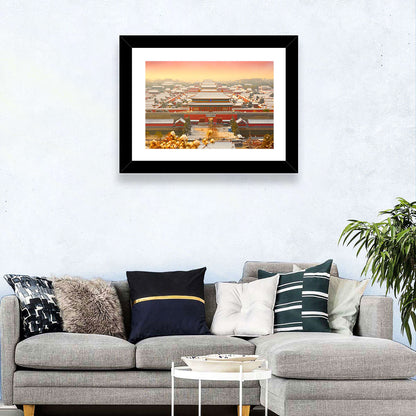 Forbidden City Gateway at Golden Hour Wall Art